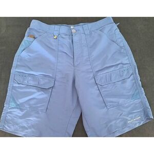 Men's Blue Columbia Lightweight Shorts Blue Size 34x10